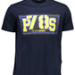 Stylish Crew Neck Printed Tee with Contrast Detail