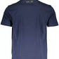 V-Neck Logo Print Cotton T-Shirt