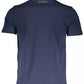 Dashing Blue Printed Crew Neck Tee