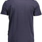 Contrast Detail Crew Neck Tee with Logo