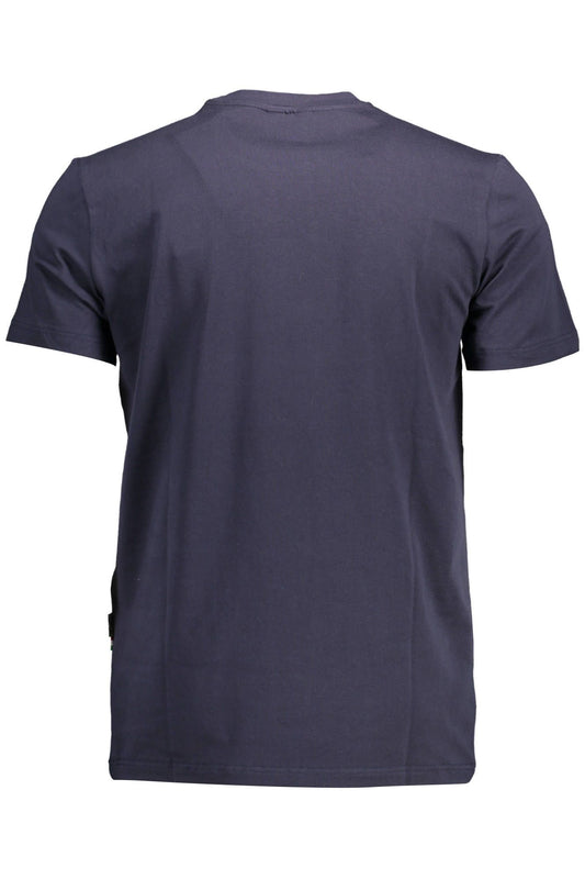 Contrast Detail Crew Neck Tee with Logo