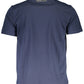 Sleek Blue Crew Neck Sports Tee