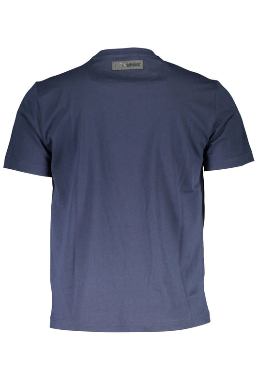 Sleek Blue Crew Neck Sports Tee