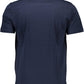 Crew Neck Cotton Tee with Bold Print
