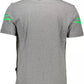 Sleek Gray Crew Neck Designer Tee