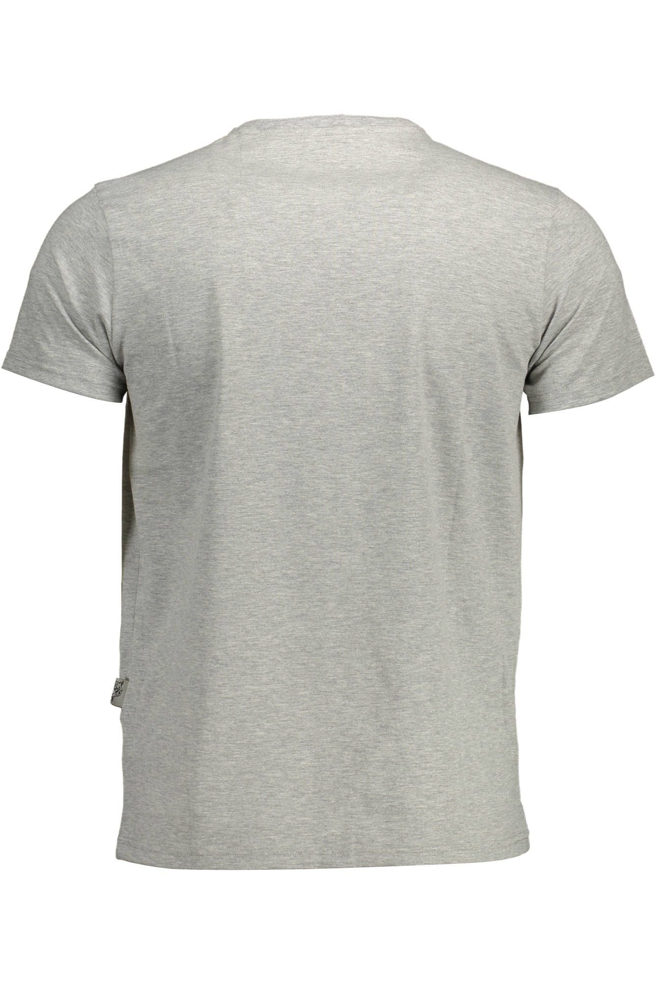 Sleek Gray Short Sleeve Crew Neck Tee