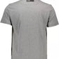 Athletic Grey Crew Neck Tee with Logo Detail