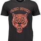Athletic Elegance Black Cotton Tee