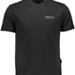Sleek Short Sleeve Crew Neck Tee with Bold Accents