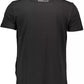 Athletic Elegance Black Cotton Tee