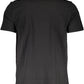 Sleek Cotton Crew Neck Tee with Bold Print