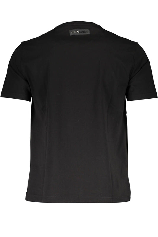 Sleek Cotton Crew Neck Tee with Logo Print
