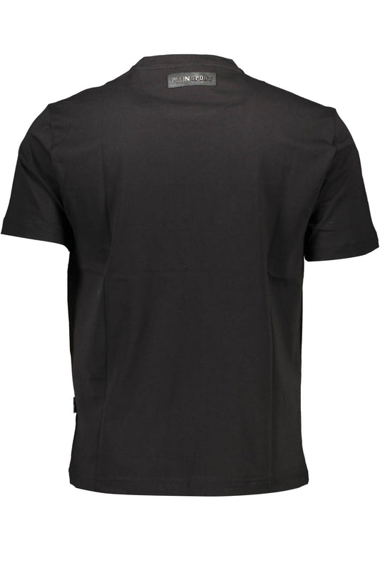 Sleek Cotton Crew Neck Tee with Logo Detail