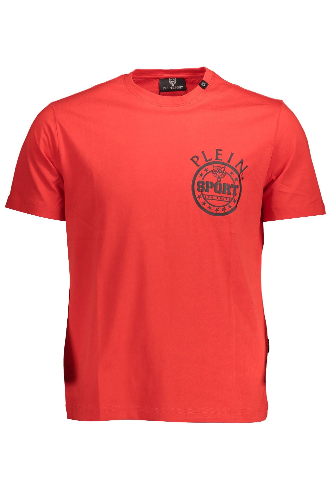 Elevated Elegance Red Tee with Contrasting Detail