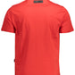 Red Contrast Detail Tee with Bold Logo