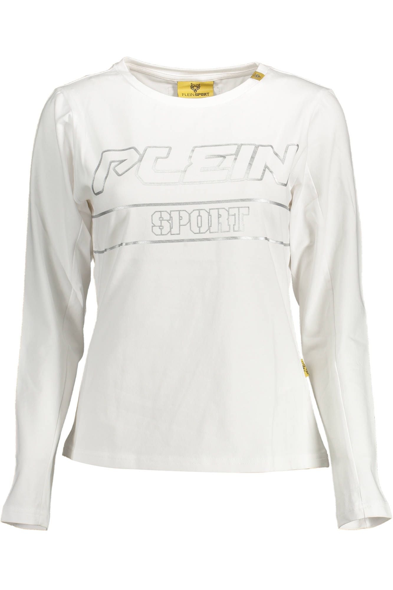 Chic White Long Sleeve Tee with Contrasting Details