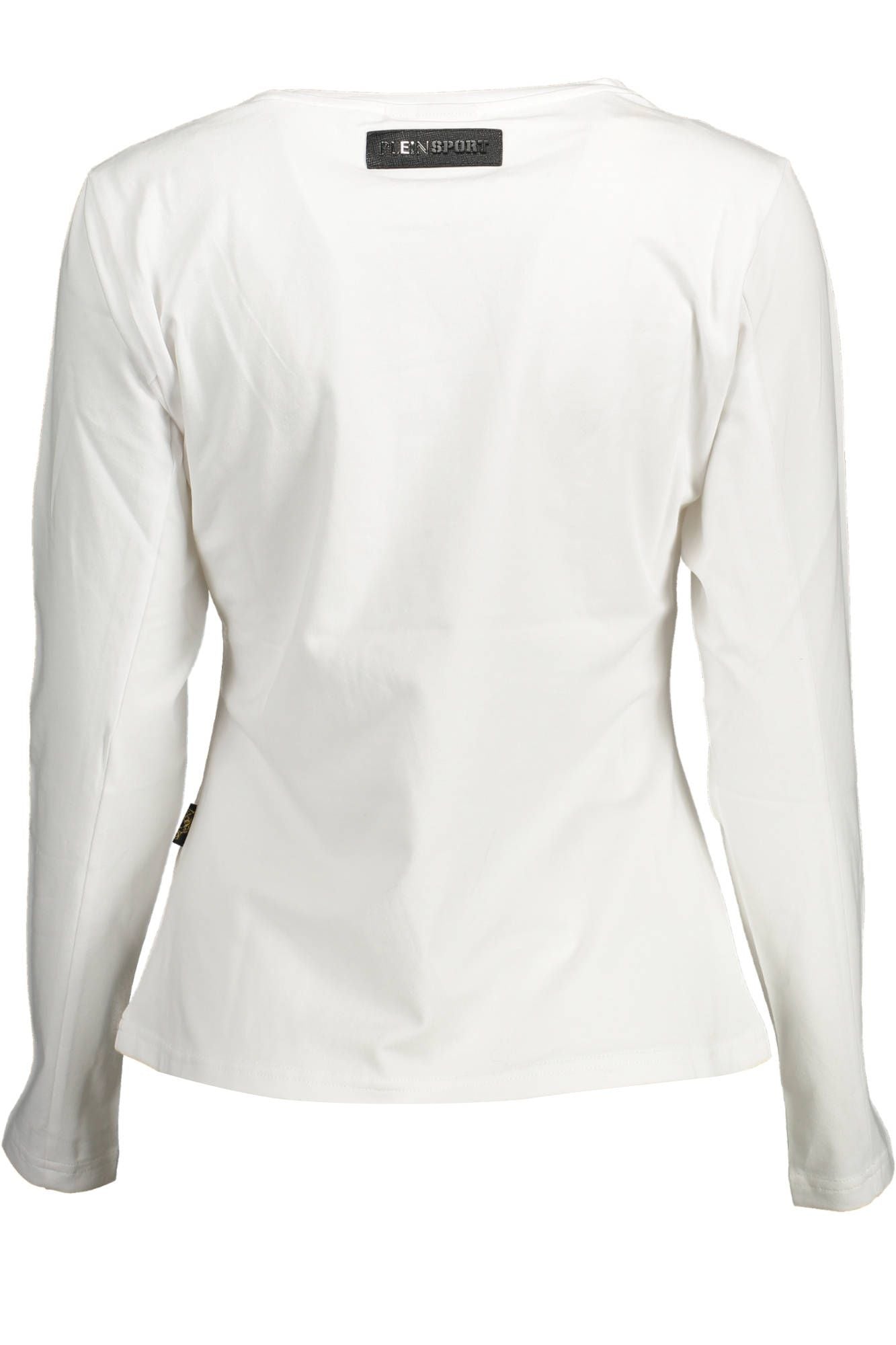 Chic White Long Sleeve Tee with Contrasting Details