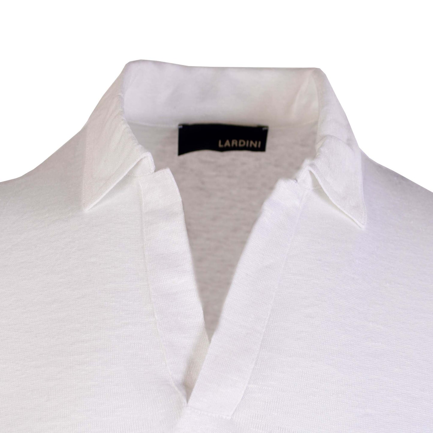 Elegant White Cotton Polo Shirt