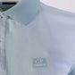 Elegant Light Blue Piquet Cotton Polo Shirt