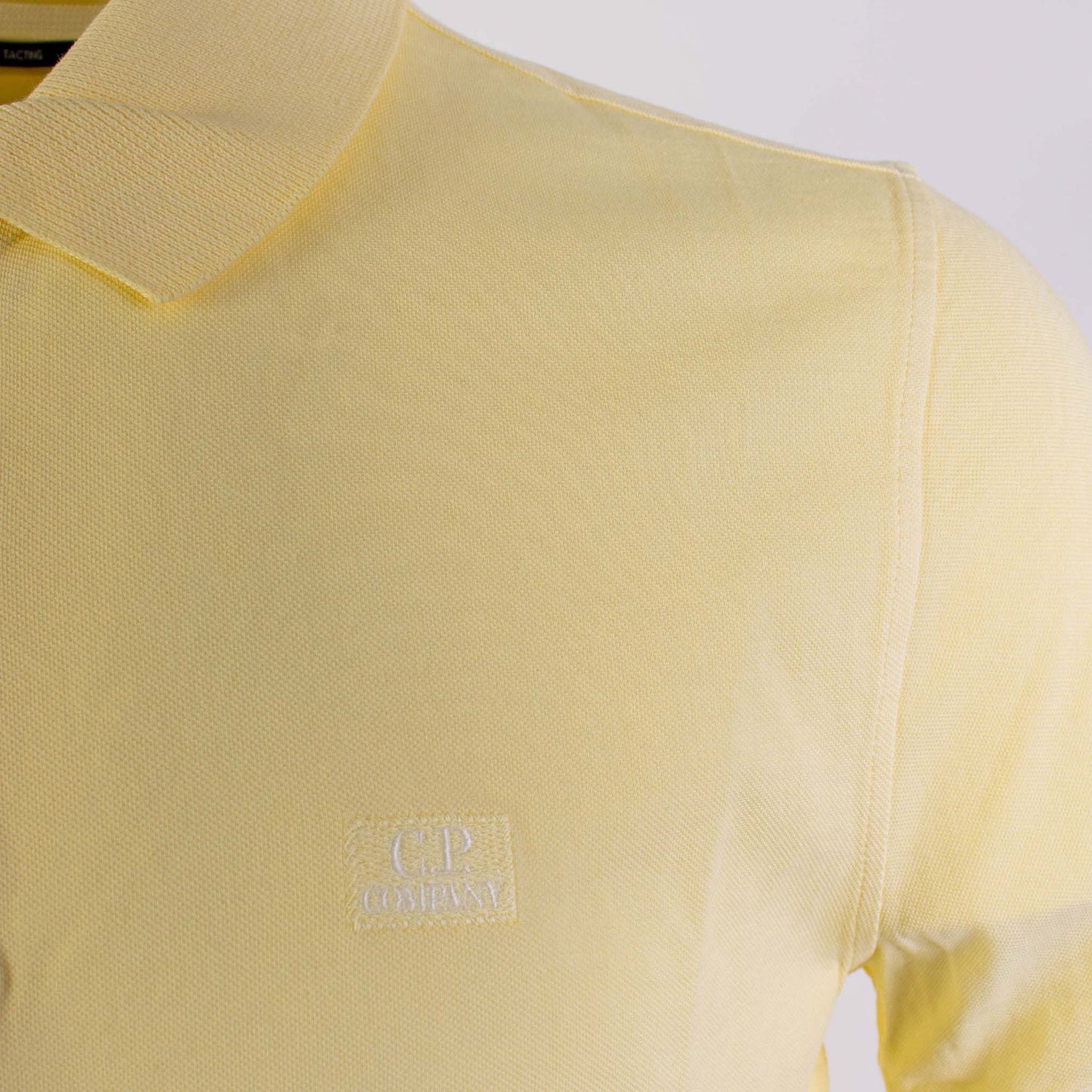 Elegant Yellow Piquet Cotton Polo Shirt