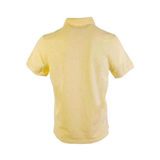 Elegant Yellow Piquet Cotton Polo Shirt