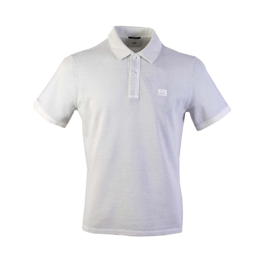 Sleek Light Grey Cotton Polo Shirt