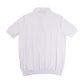 Elegant Knit-Effect White Polo Shirt