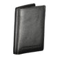 Sleek Black Leather Wallet with RFID Blocker