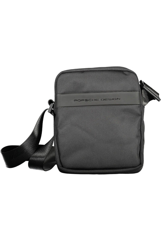 Sleek Black Shoulder Bag for the Modern Man