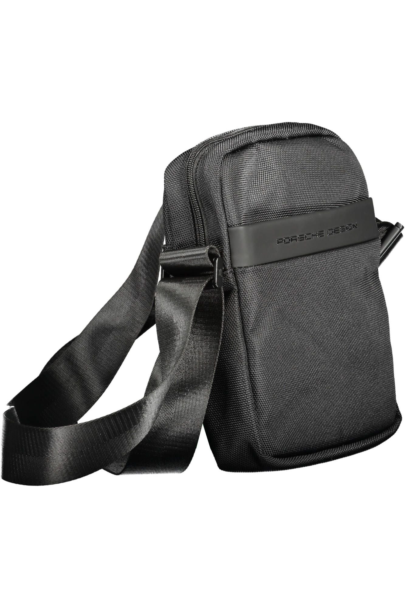 Sleek Black Shoulder Bag for the Modern Man