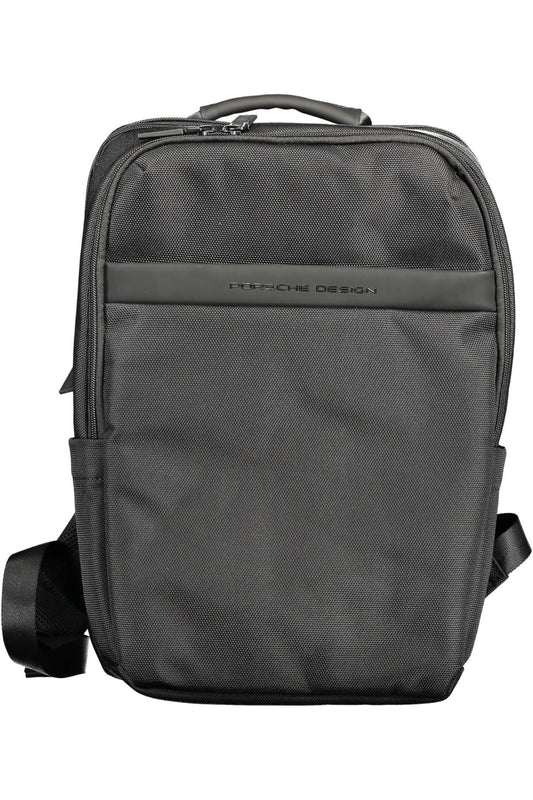 Sleek Multipocket Black Backpack