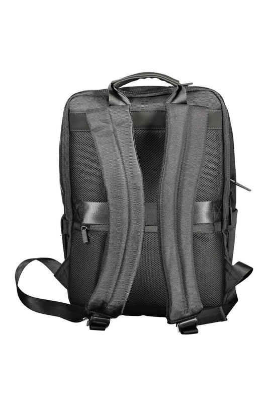 Sleek Multipocket Black Backpack