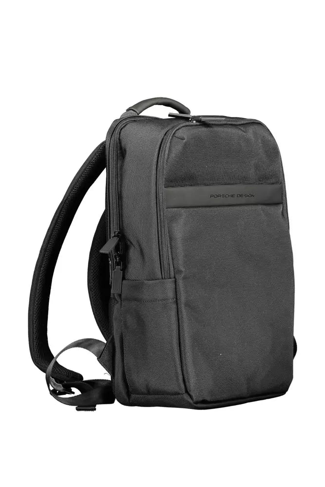 Elegant Black Multi-Compartment Backpack