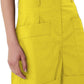 Chic Summer Cotton Bermuda Shorts - Sunny Yellow