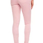 High-Waisted Pink Slim Fit Pants