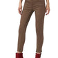 Chic High-Waisted Slim Fit Pants in Pink