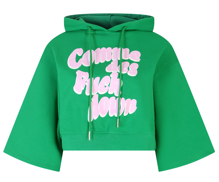 Chic Hooded Short Sleeve Green Sweatshirt