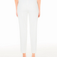 Chic White Striped Pants with Golden Accents
