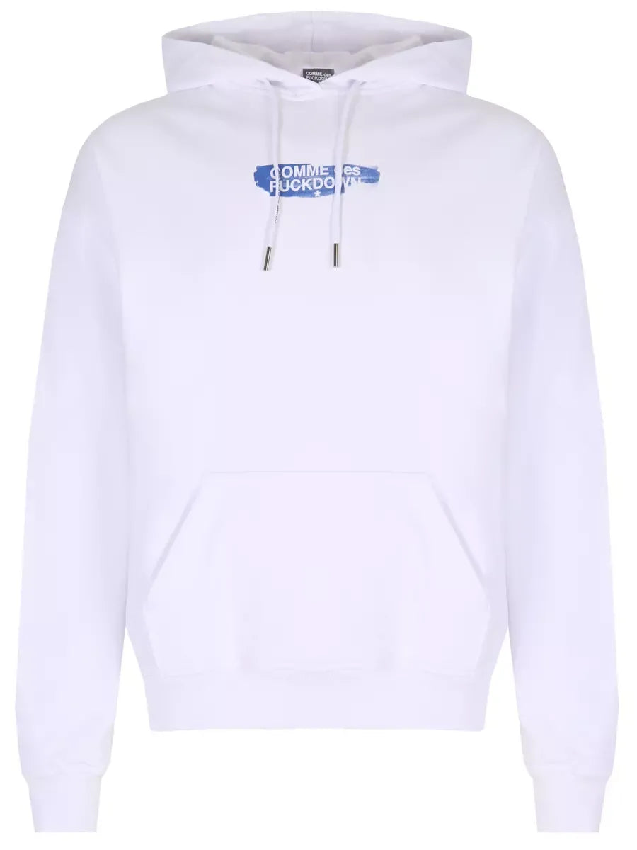 Cotton Logo Graphic Hooded Sweatshirt