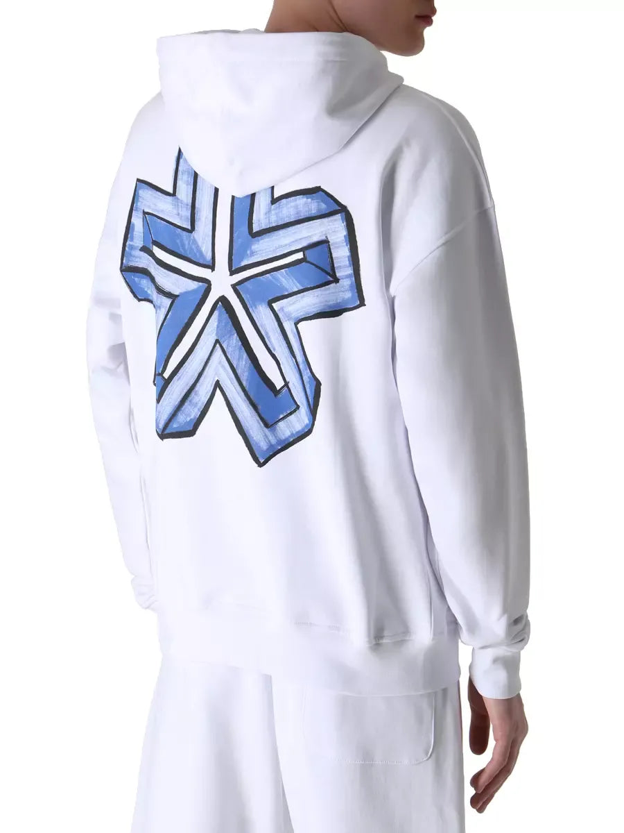 Cotton Logo Graphic Hooded Sweatshirt