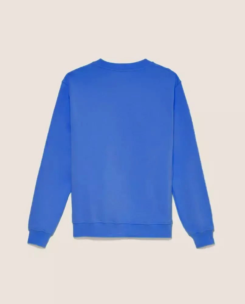 Cobalt Blue Cotton Long Sleeve Sweatshirt