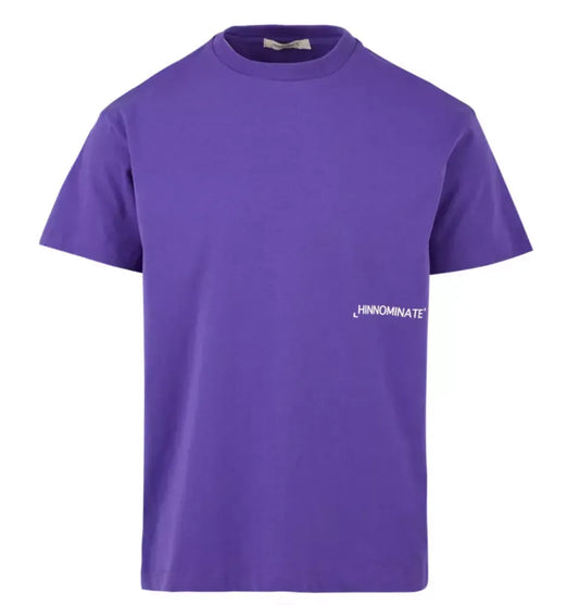 Elegant Purple Cotton Jersey Tee