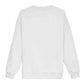 Chic Long Sleeve Cotton Sweatshirt in White
