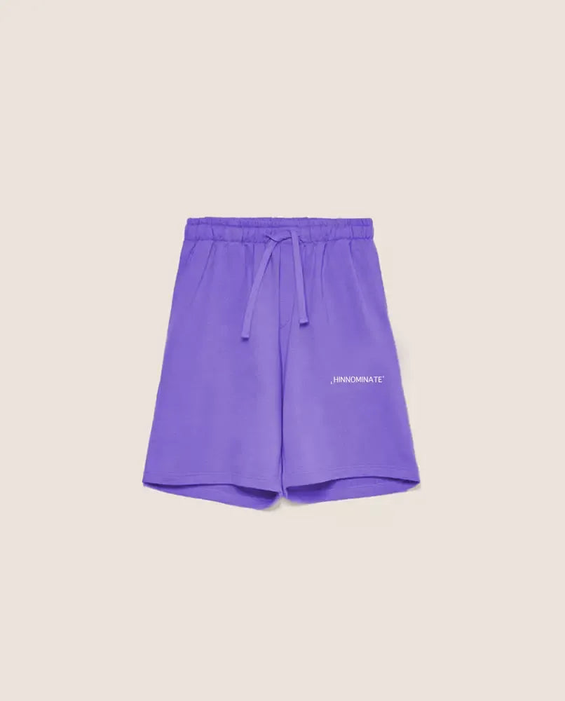 Elegant Purple Cotton Bermuda Shorts