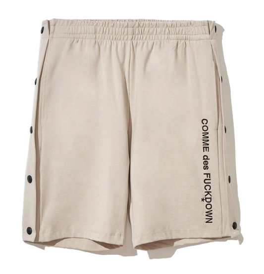 Beige Stretch Cotton Bermuda Shorts