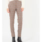 Chic Cigarette Cut Lurex-Detail Trousers