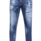 Cool Guy Distressed Tapered Jeans