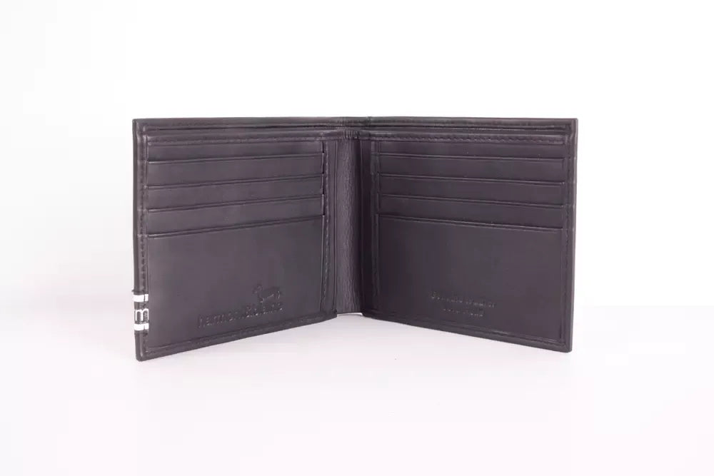 Sleek Calfskin Leather Wallet with RFID Secure Tech