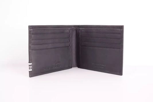 Sleek Calfskin Leather Wallet with RFID Secure Tech