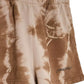 Chic Brown Printed Cotton Shorts